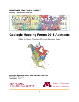 Geologic Mapping Forum 2018 Abstracts
