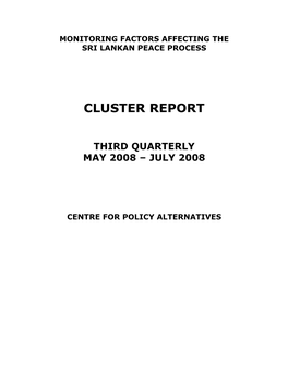Cluster Report