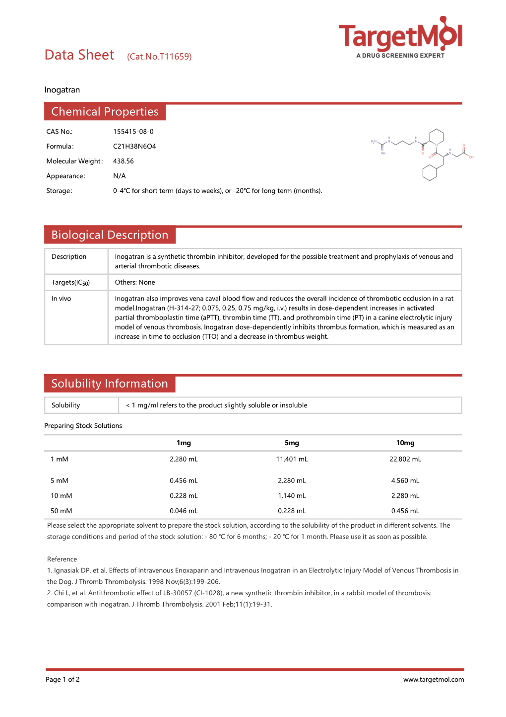 Chemical Properties Biological Description Solubility Information