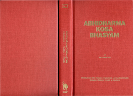 Abhidharmakosabhasyam, Volume IV