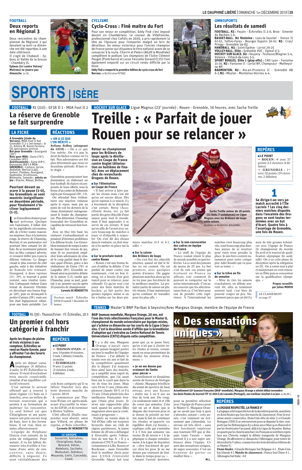 Treille : « Parfait De Jouer Rouen Pour Se Relancer »