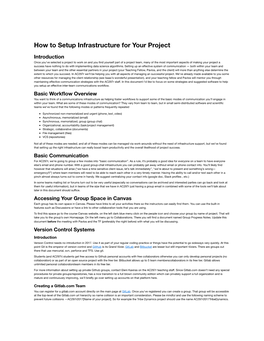 How to Setup Infrastructure for Your Project