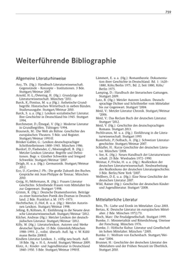 Weiterführende Bibliographie