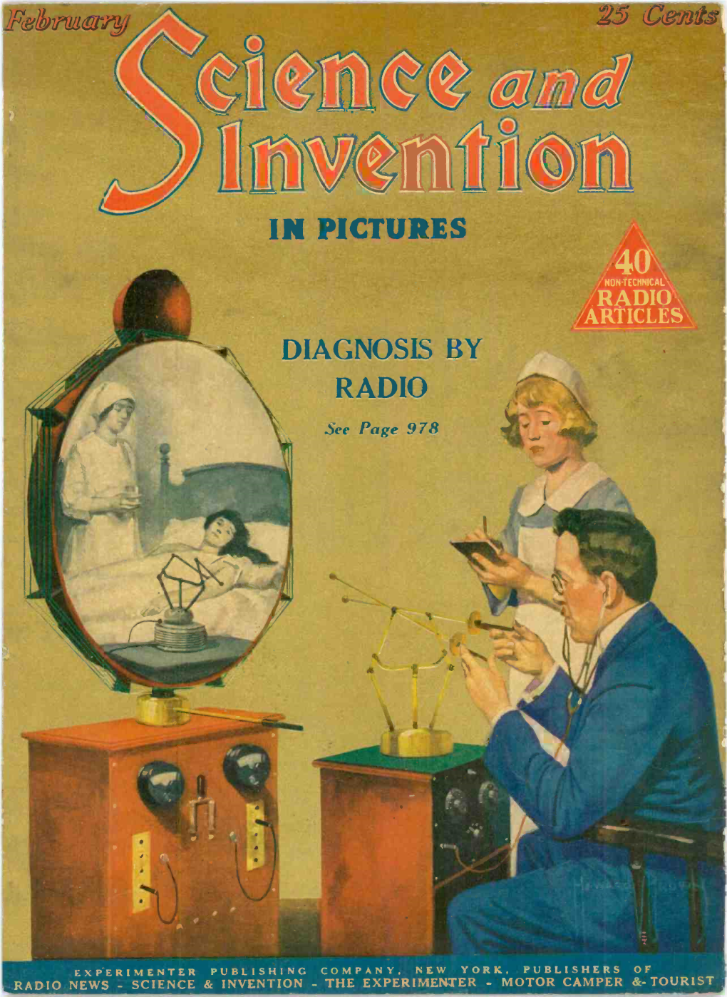 IN PICTURES 0 NON -TECHNICAL RADIO' ARTICLE 4 - - -4\ DIAGNOSIS by RADIO \ a 1 !` \T