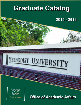 2015-16 Graduate Academic Catalogue