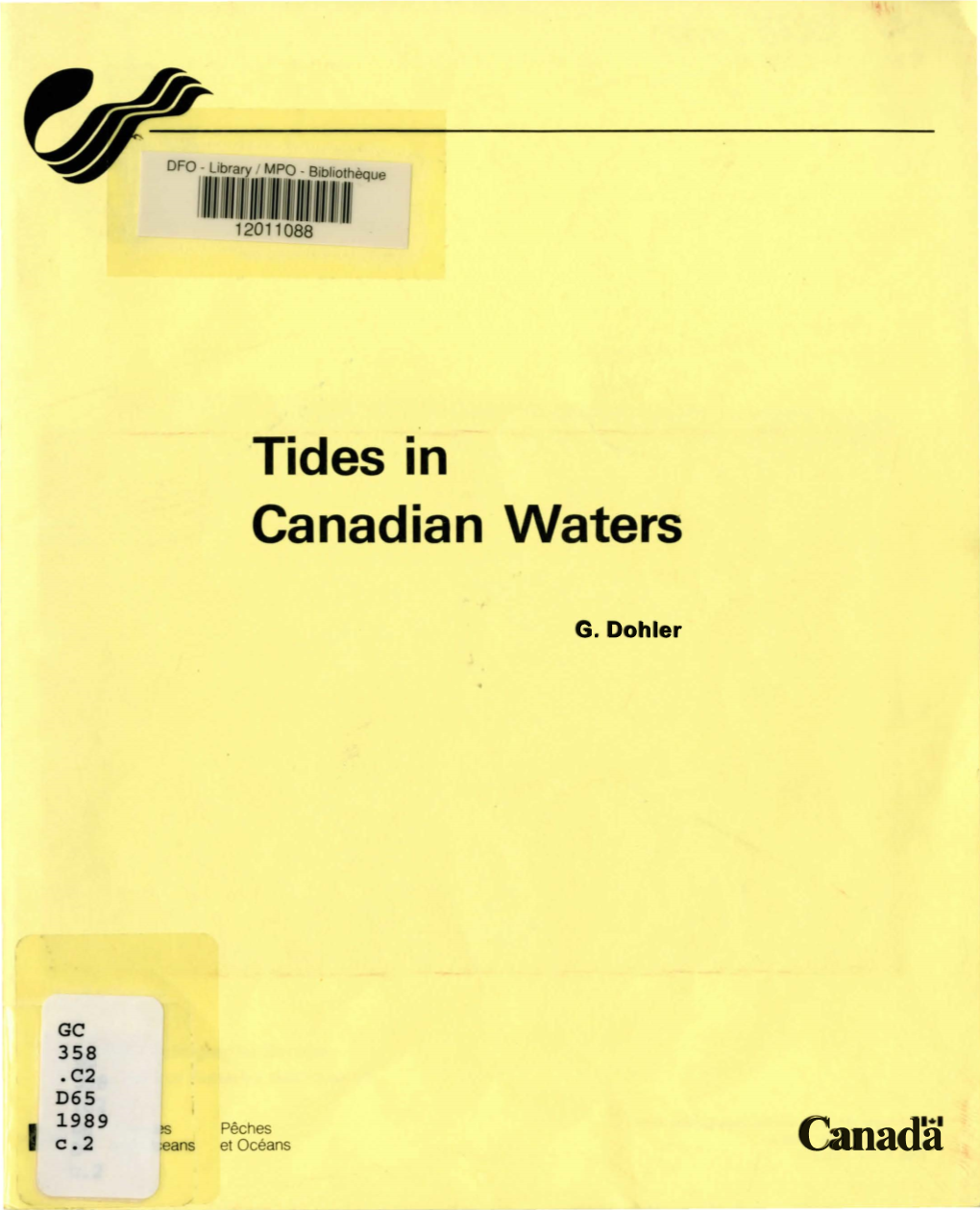 Tides in Canadian Waters