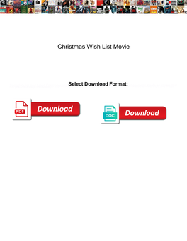 Christmas Wish List Movie