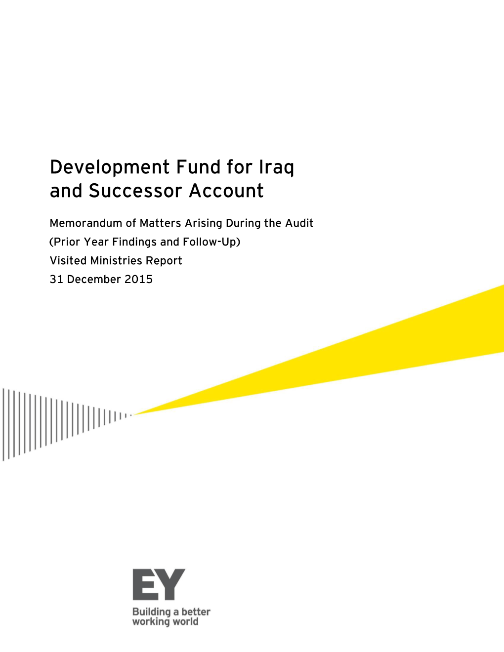 Development Fund for Iraq and Successor Account