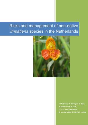 Risks and Management of Non-Native Impatiens Species in the Netherlands