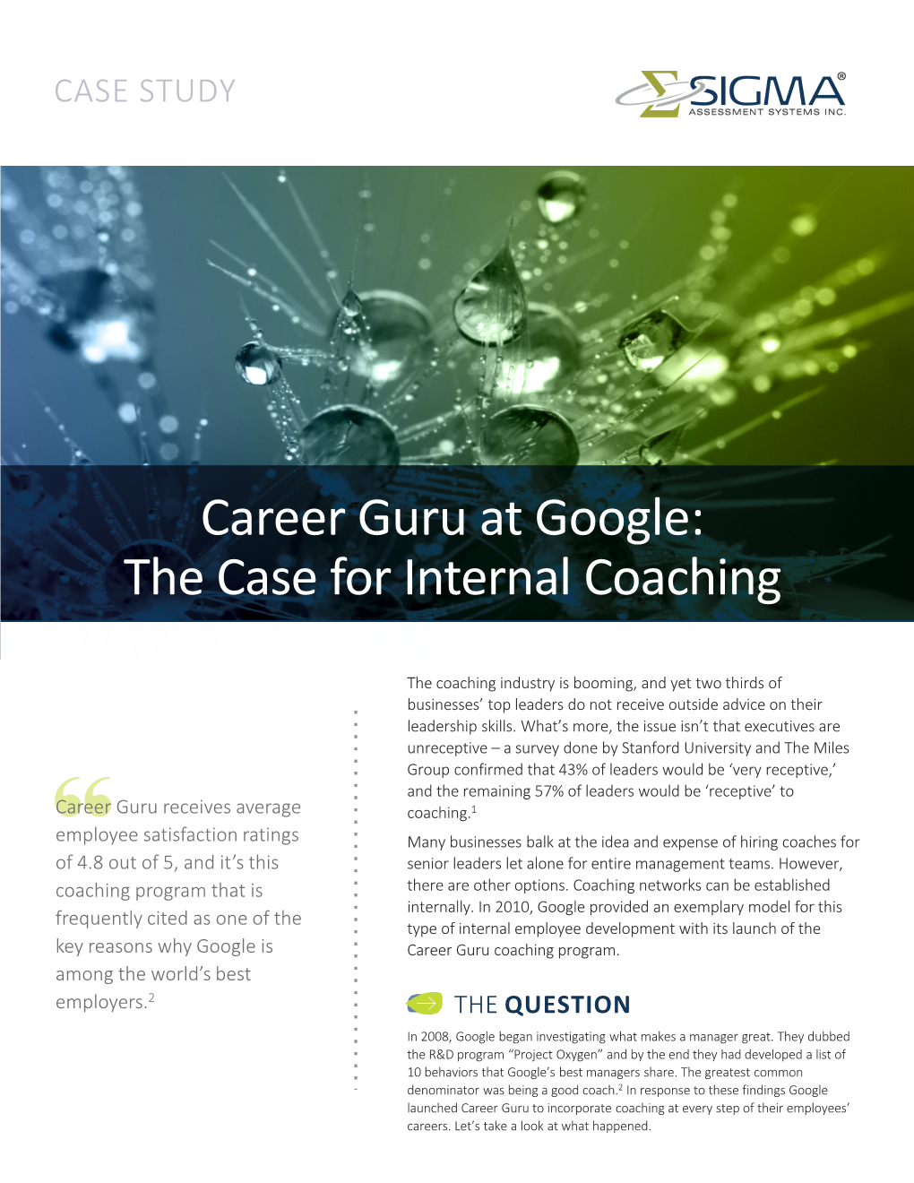Career Guru at Google: the Case for Internal Coaching