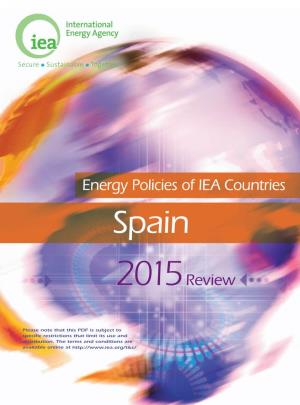 Energy Policies of IEA Countries Spain