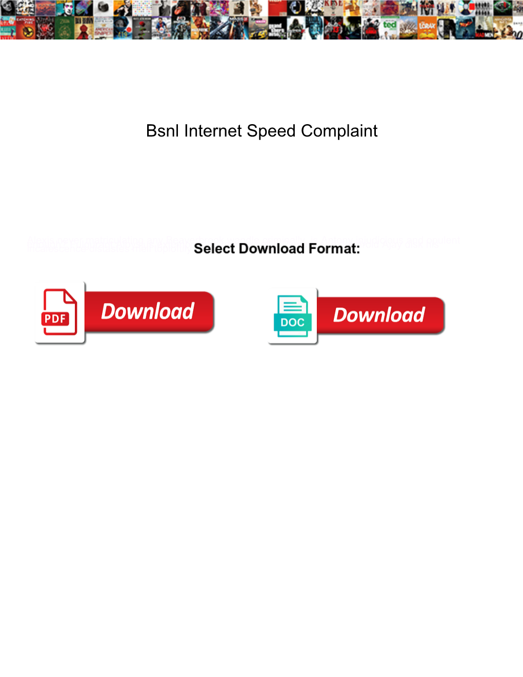 Bsnl Internet Speed Complaint