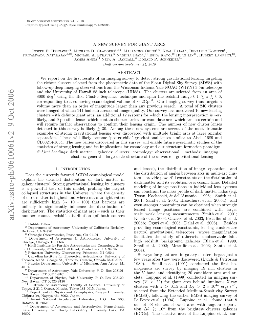 Arxiv:Astro-Ph/0610061V2 9 Oct 2006 Hks-U Aoa4486,Japan