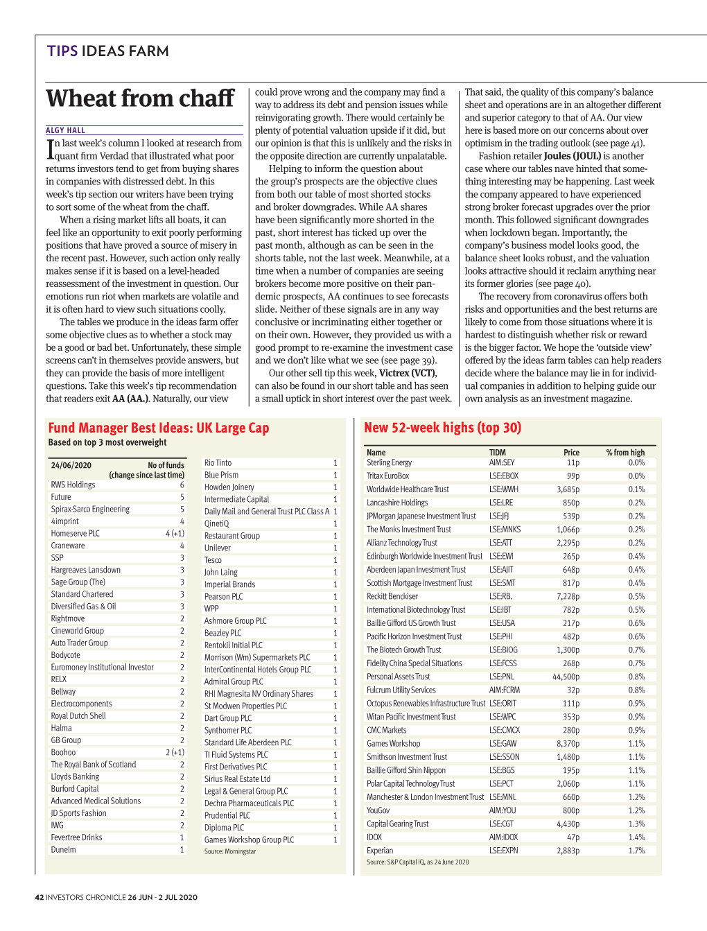 Wheat from Chaff Way to Address Its Debt and Pension Issues While Sheet and Operations Are in an Altogether Different Reinvigorating Growth