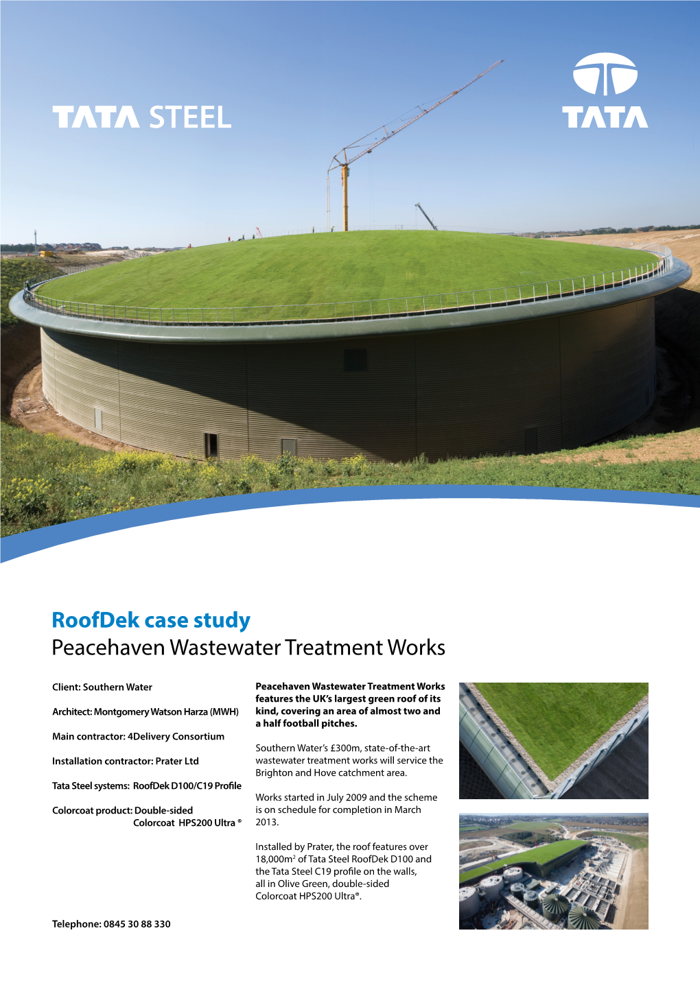 Roofdek Case Study Peacehaven Wastewater Treatment Works