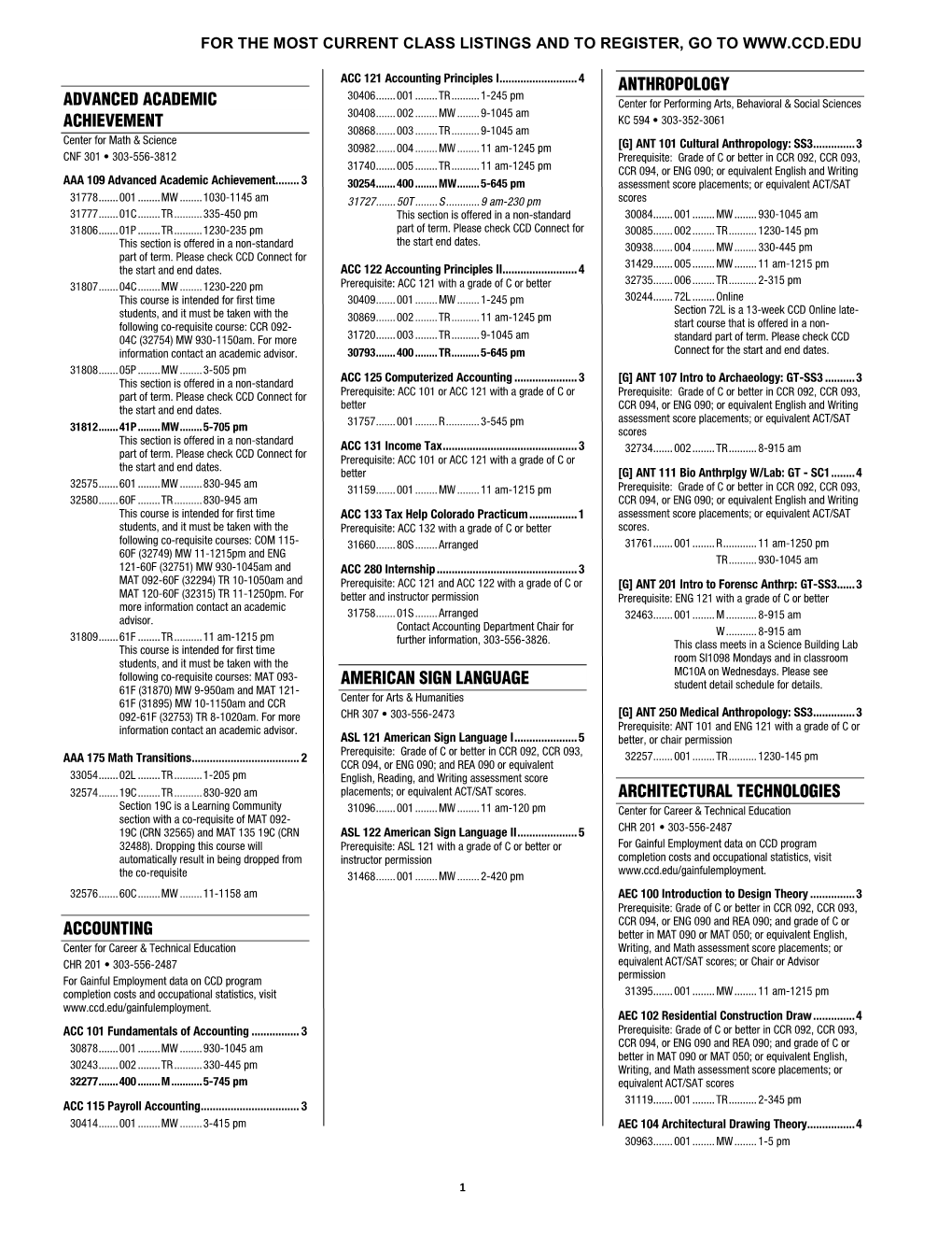 Advanced Academic Achievement Accounting