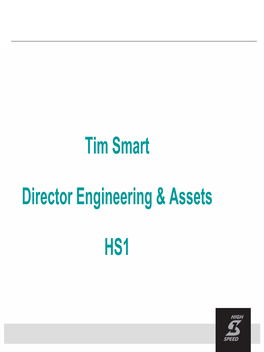 Tim Smart Smart Director Engineering & Assets
