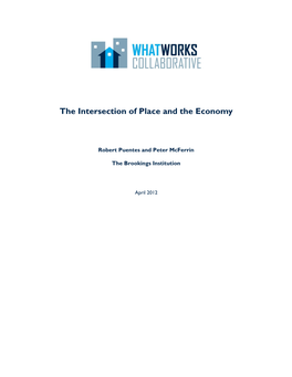 The Intersection of Place and the Economy