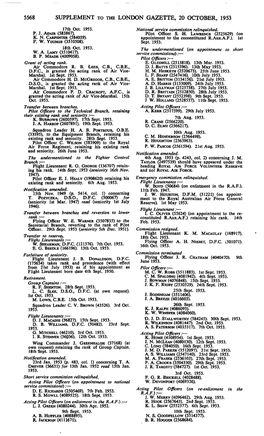 5568 Supplement to the London Gazette, 20 October, 1953