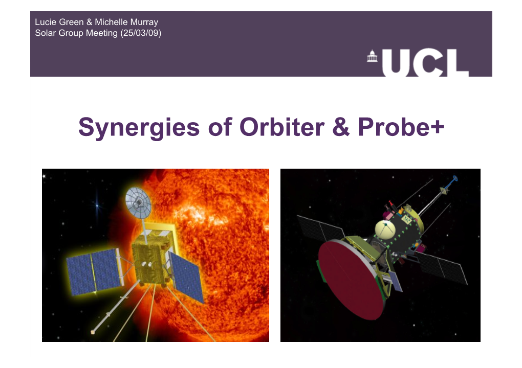 Solar Orbiter First Selected As ESA Mission