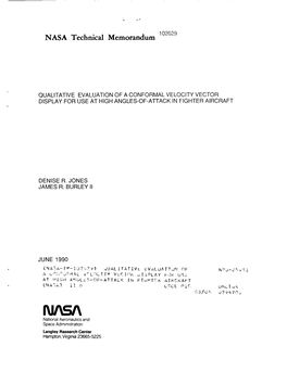 NASA Technical Memorandum 102629