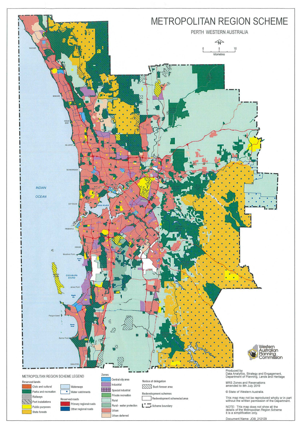 Metropolitan Region Scheme Perth Western Australia