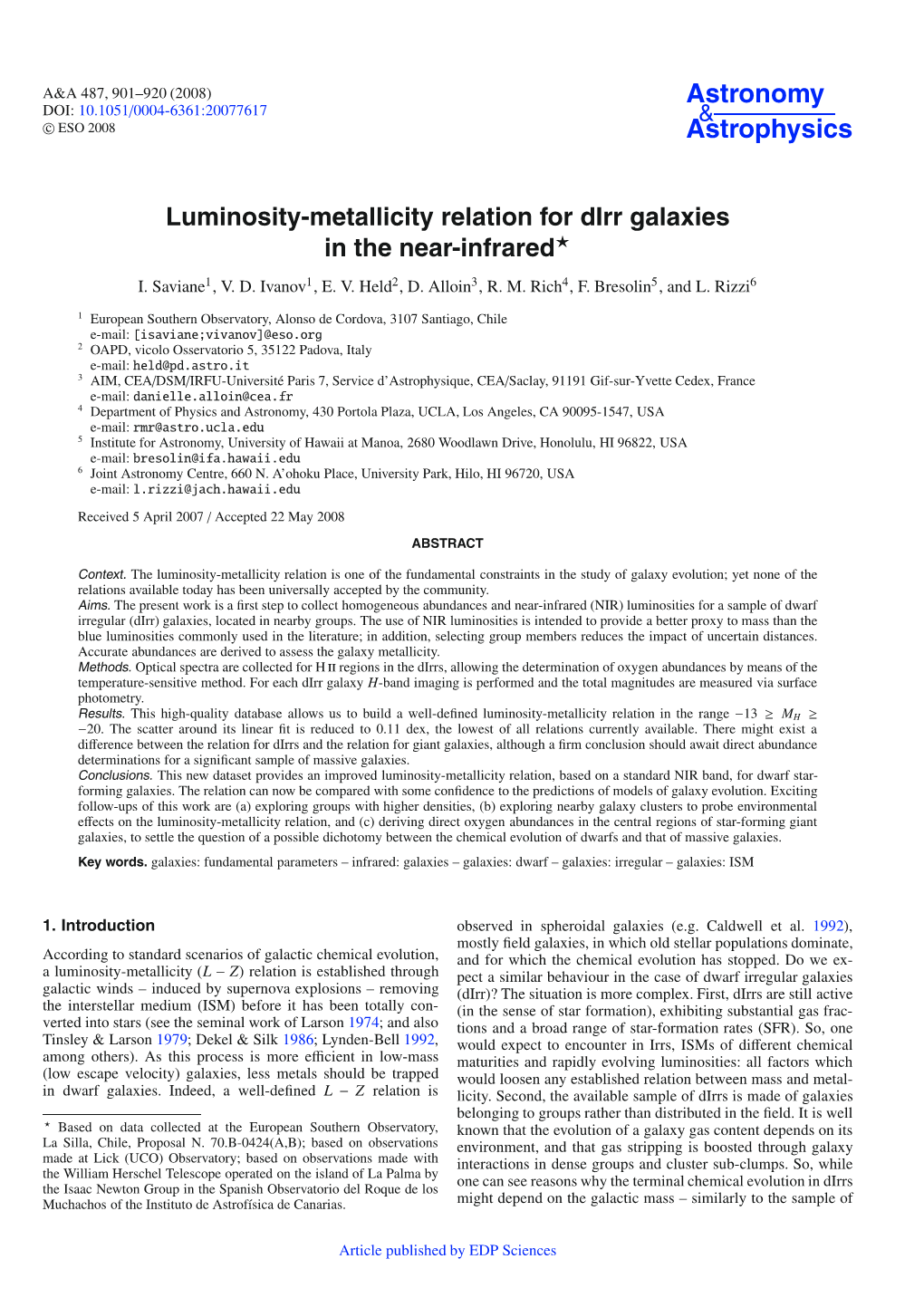 Luminosity-Metallicity Relation for Dirr Galaxies in the Near-Infrared