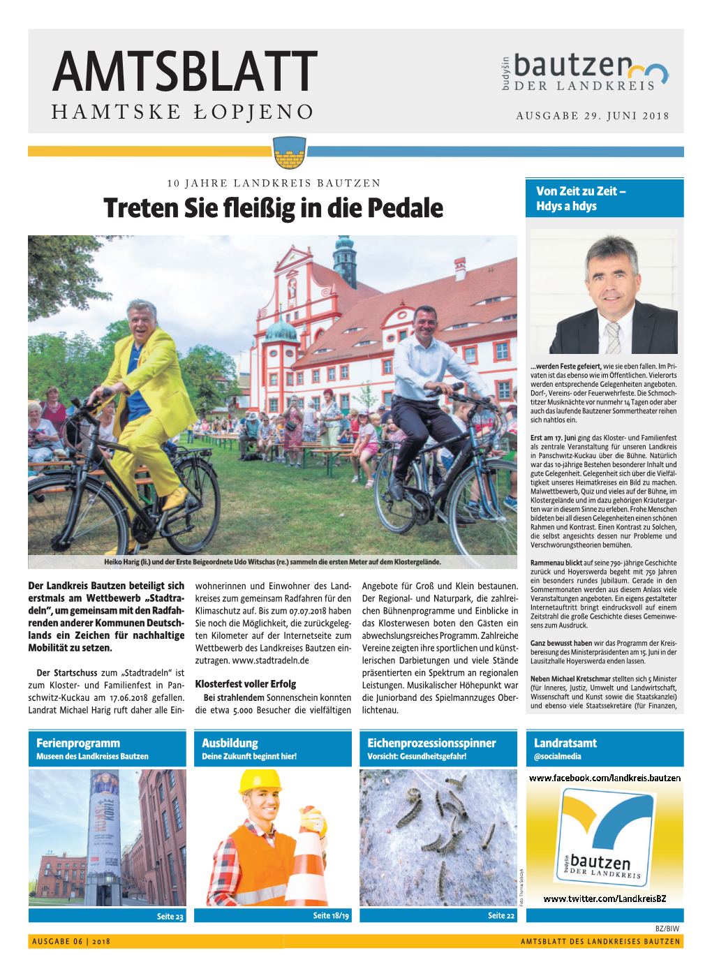 Amtsblatt Hamtske Łopjeno Ausgabe 29