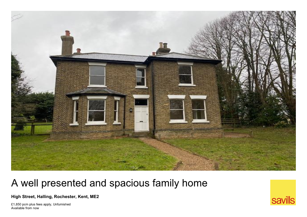 A Well Presented and Spacious Family Home