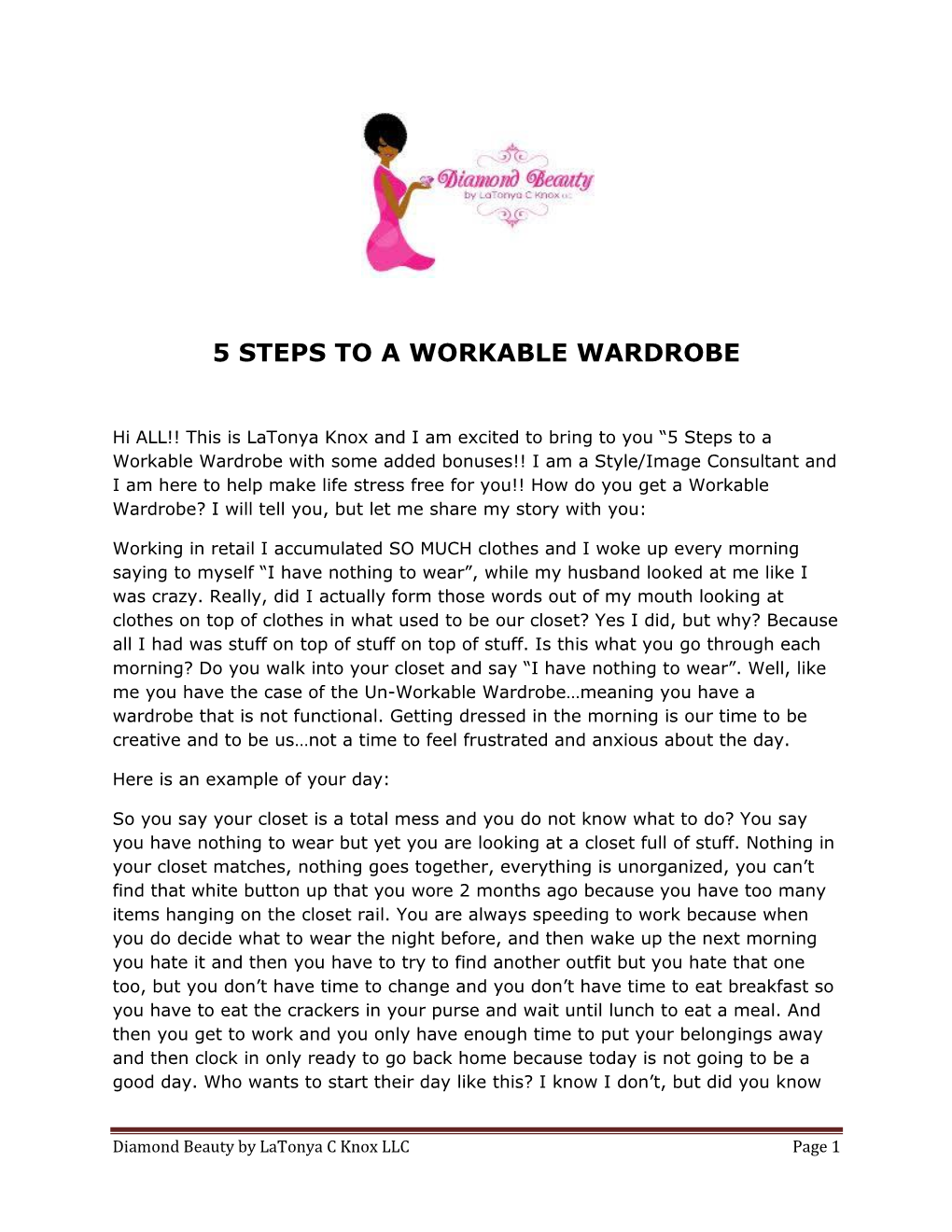 5 Steps to a Workable Wardrobe