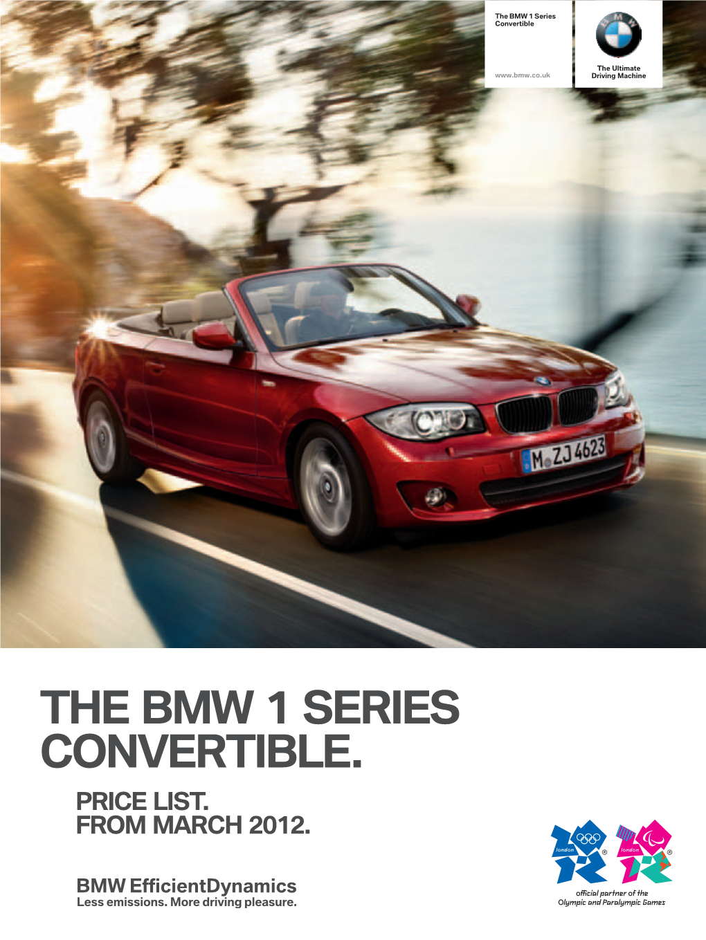 THE BMW 1 Series CONVERTIBLE. Price List