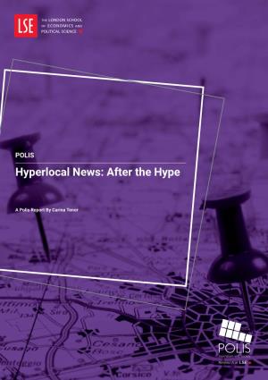 Hyperlocal News: After the Hype