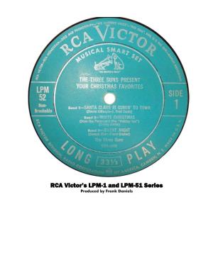 RCA Victor LPM-1 Series