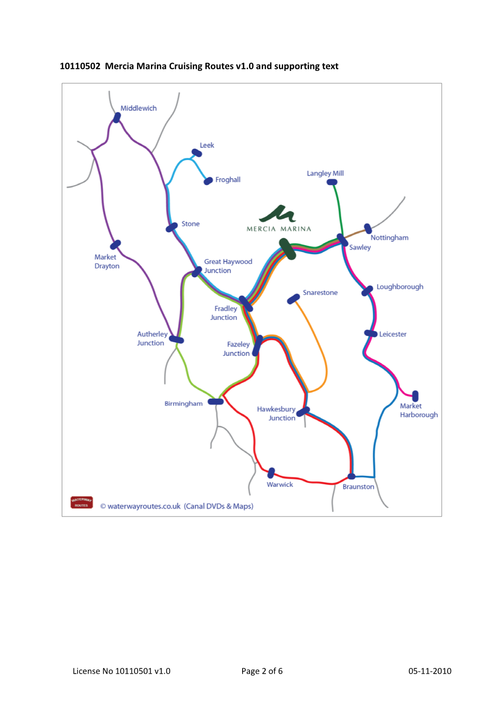 10110502 Mercia Marina Cruising Routes V1.0 and Supporting Text