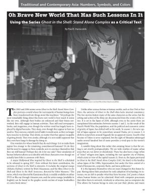 Using the Series Ghost in the Shell: Stand Alone Complex As a Critical Text
