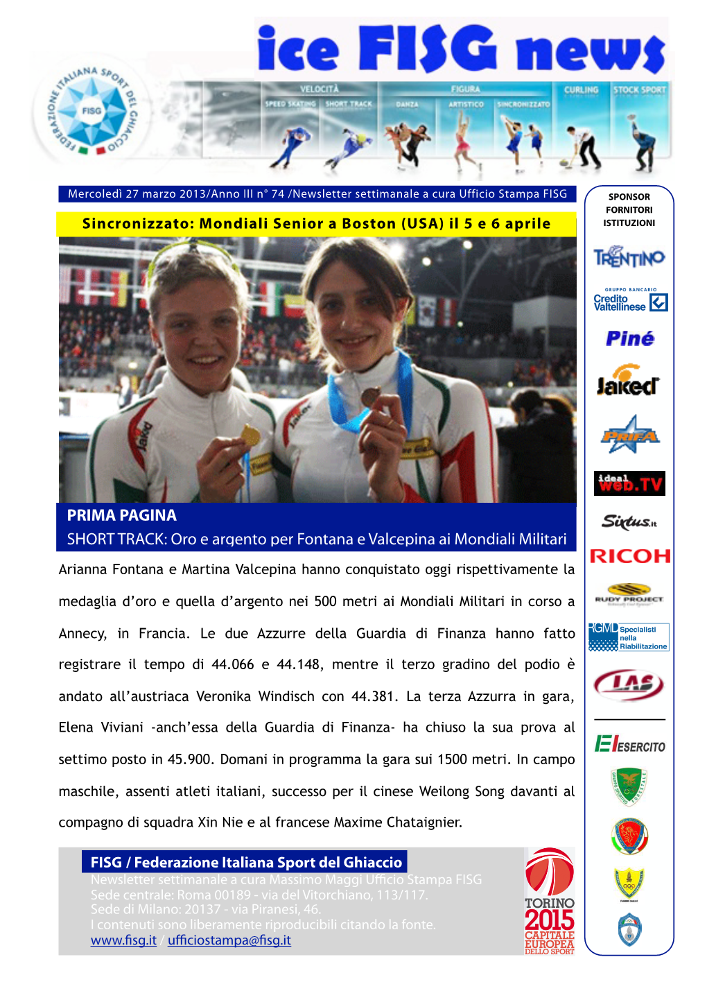 Newsletter Fisg 27-03-13