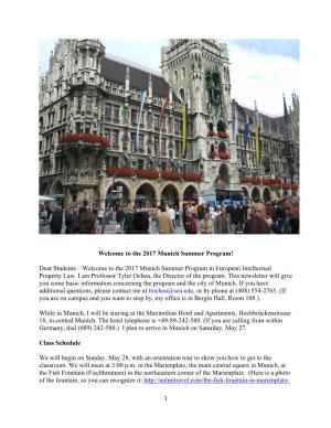 The 2017 Munich Summer Program!