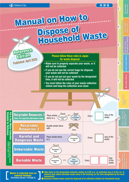 Manual on How to Dispose of Household Waste