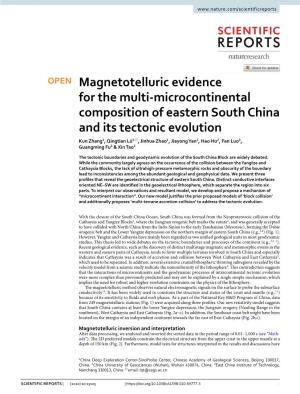 Magnetotelluric Evidence for the Multi-Microcontinental Composition