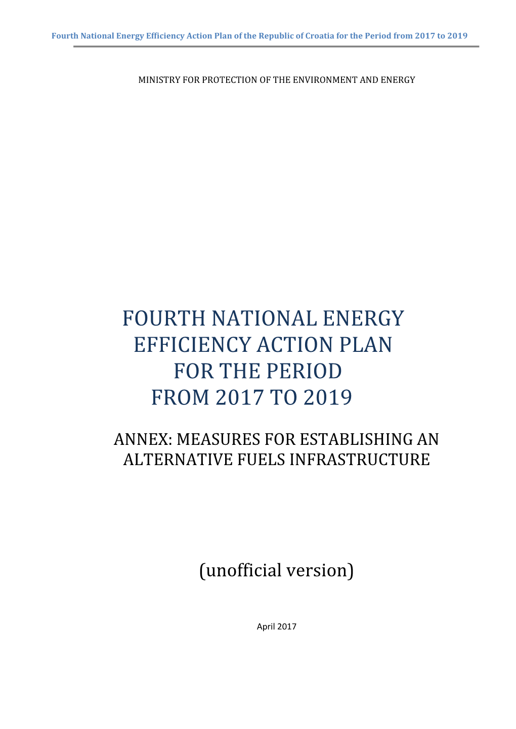 Fourth National Energy Efficiency Action Plan for the Period from 2017 to 2019
