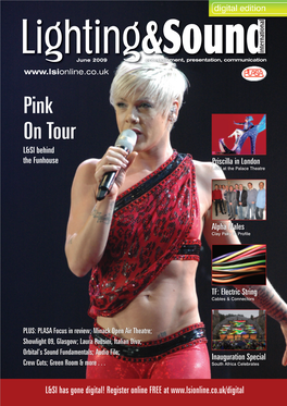 Pink on Tour L&SI Behind the Funhouse Priscilla in London L&SI at the Palace Theatre