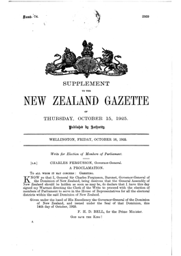 New Zealand Gazette