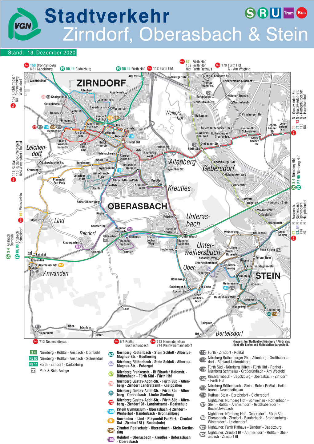 Stadtverkehr Zirndorf, Oberasbach & Stein