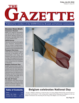 Belgium Celebrates National Day News