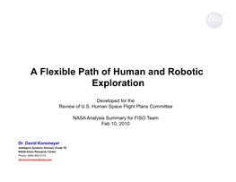 A Flexible Path of Human and Robotic Exploration