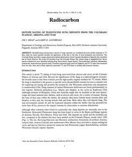 Radiocarbon, Vol