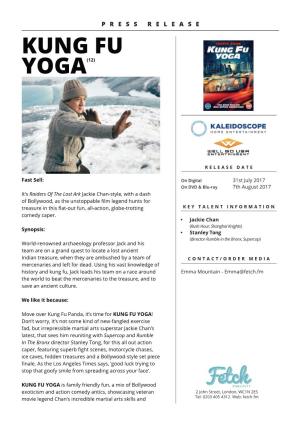 Kung Fu Yoga Press Release.Indd