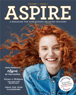 Aspirea Magazine for High School Religion Teachers