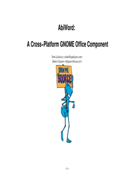 A Cross−Platform GNOME Office Component
