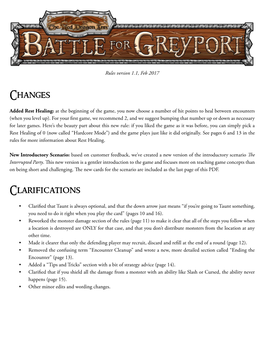 Battle for Greyport, Rules